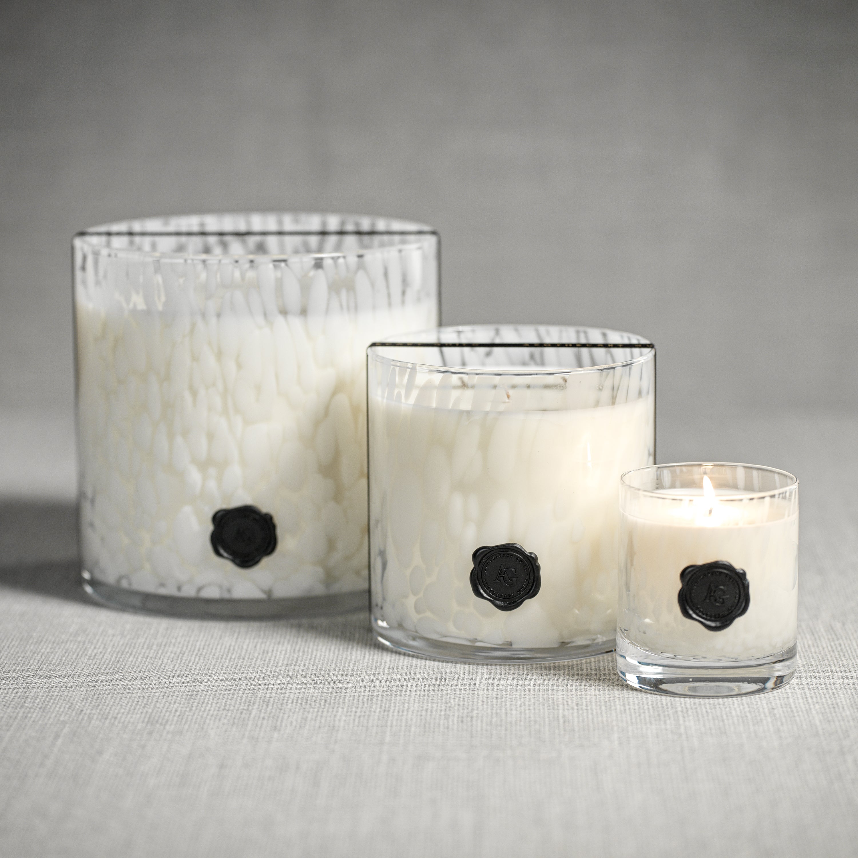 Image of Apothecary Guild Opal Glass Five-Wick Candle, Gardenia