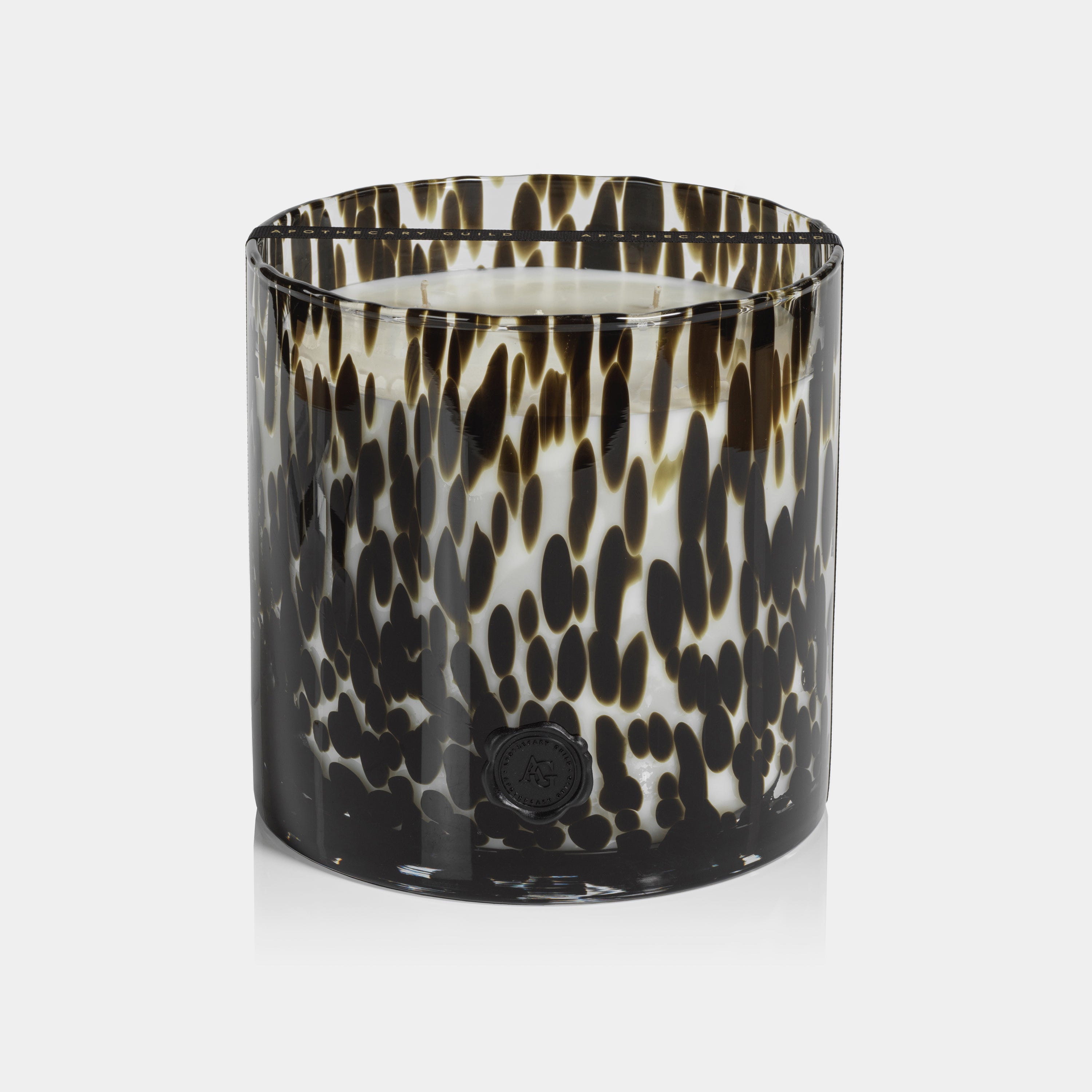Image of Apothecary Guild Opal Glass Five-Wick Candle, Black Fig Vetiver