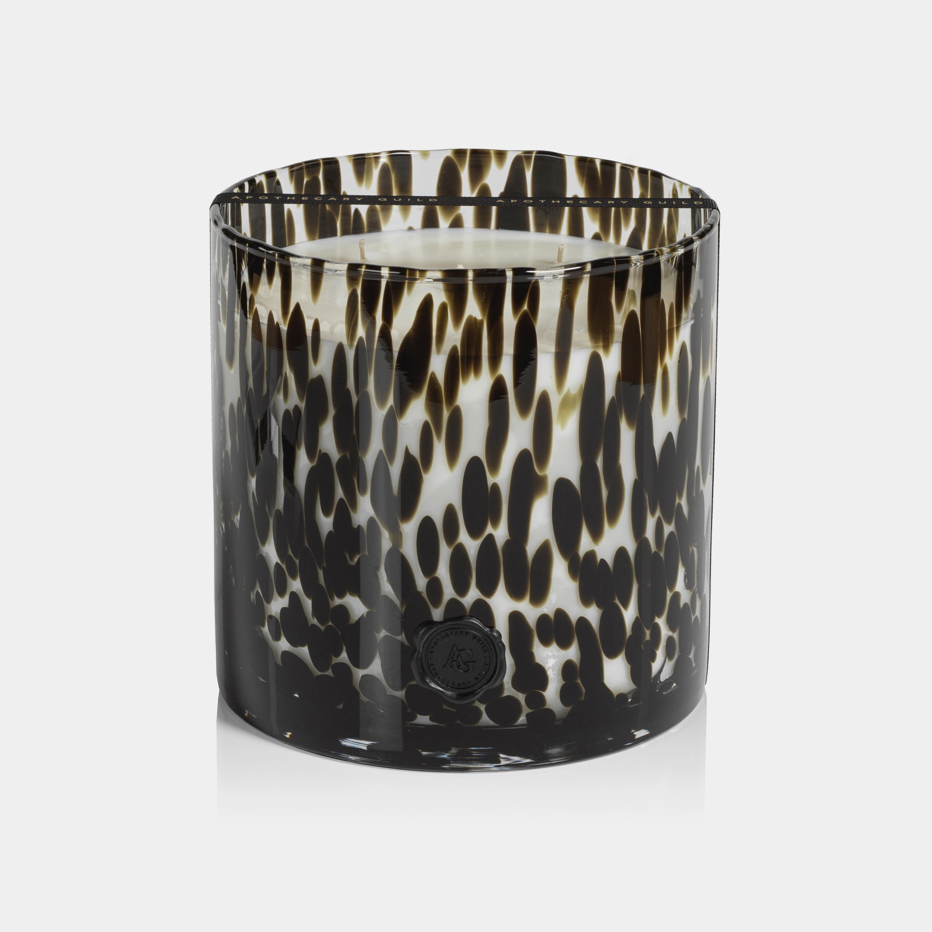 Apothecary Guild Opal Glass Five-Wick Candle, Black Fig Vetiver