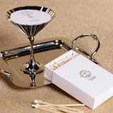 Vendôme Martini Candle, Polished Nickel