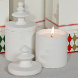 Chamonix Blanc Ceramic Jar Candle Set, 5 Assorted Pieces