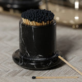 Marbella Light My Fire Matches – Black Marquina Marble