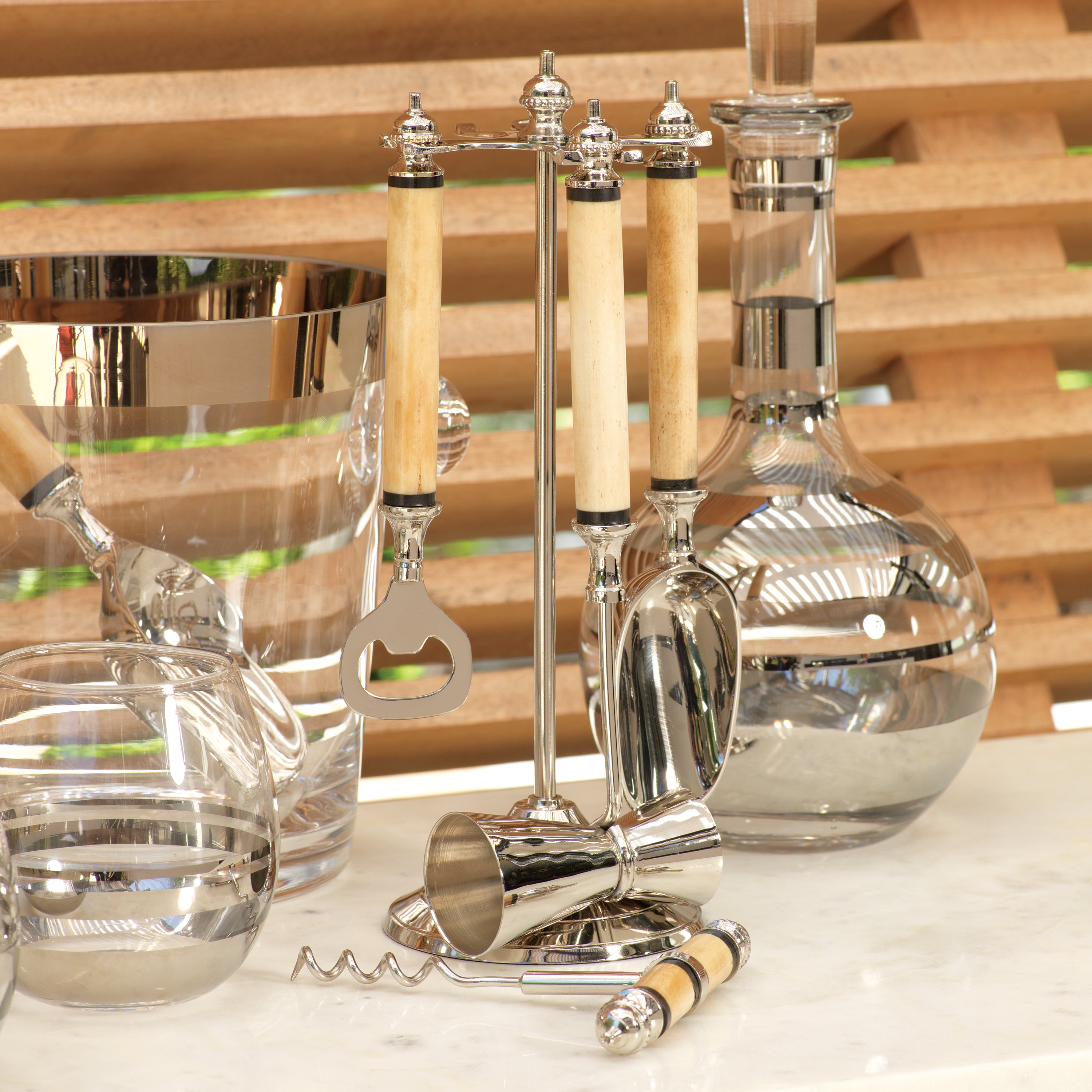 Image of Five Piece Bone Handle Bar Tool Set