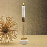 Image of Celine Brass and Marble Taper Holder
