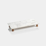 Image of Amalfi Marble Cheese Tray on Acacia Wood