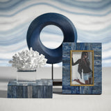 Image of Biarritz Bone Photo Frame with Inner Brass Trim