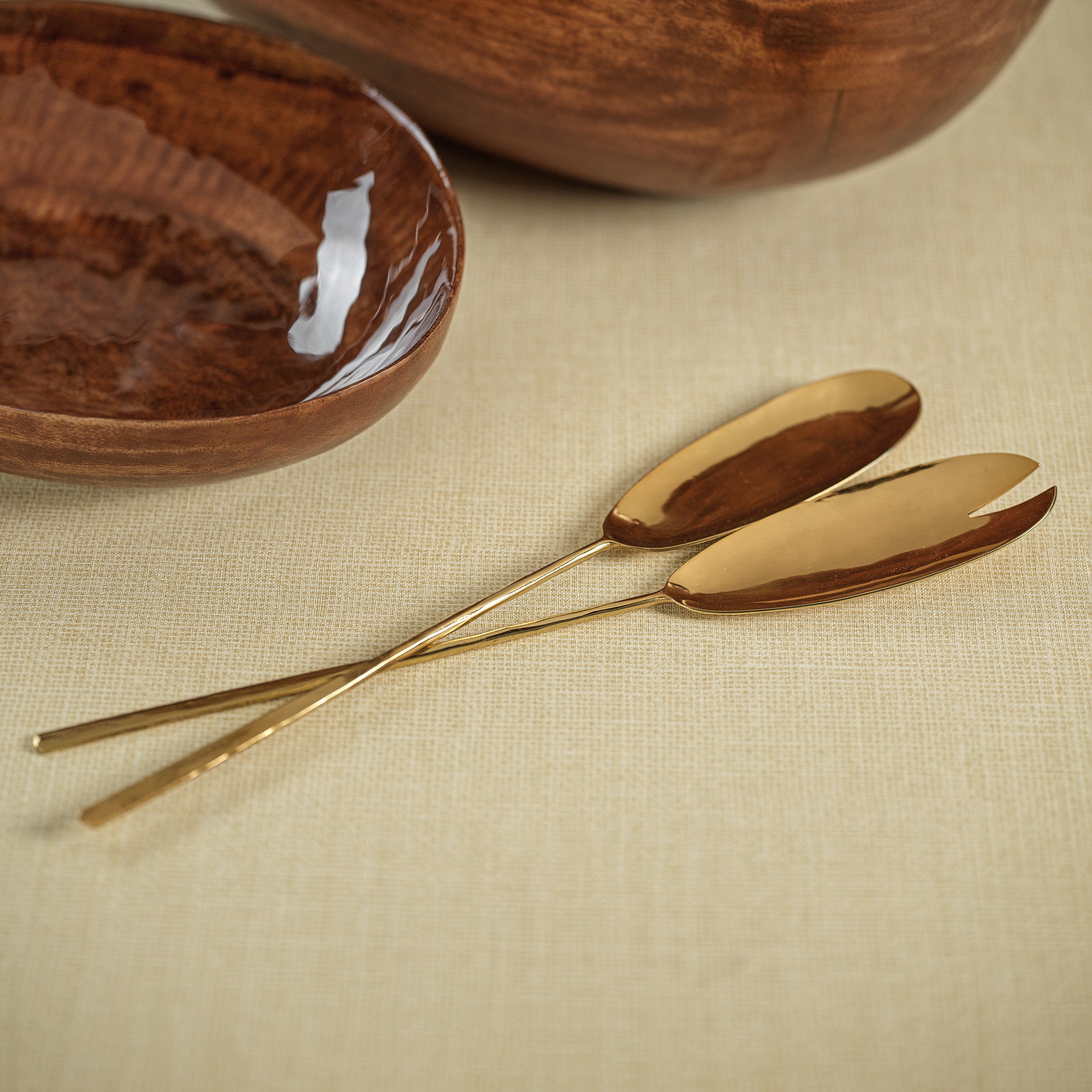 Image of Maize Polished Gold Server Set