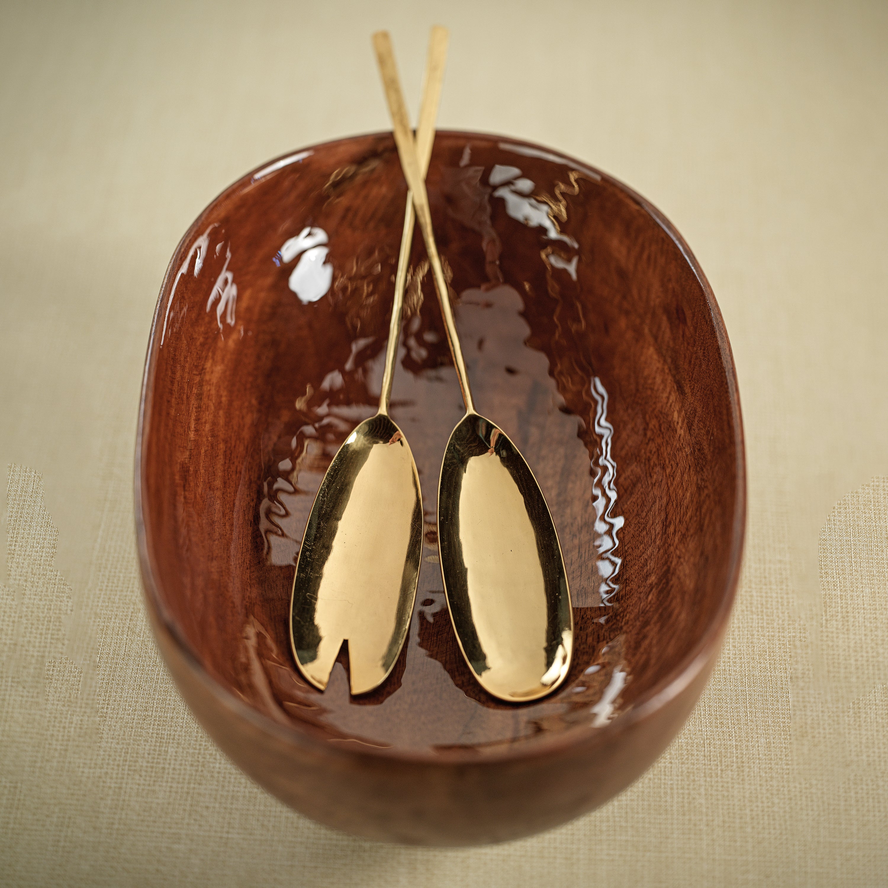 Image of Maize Polished Gold Server Set