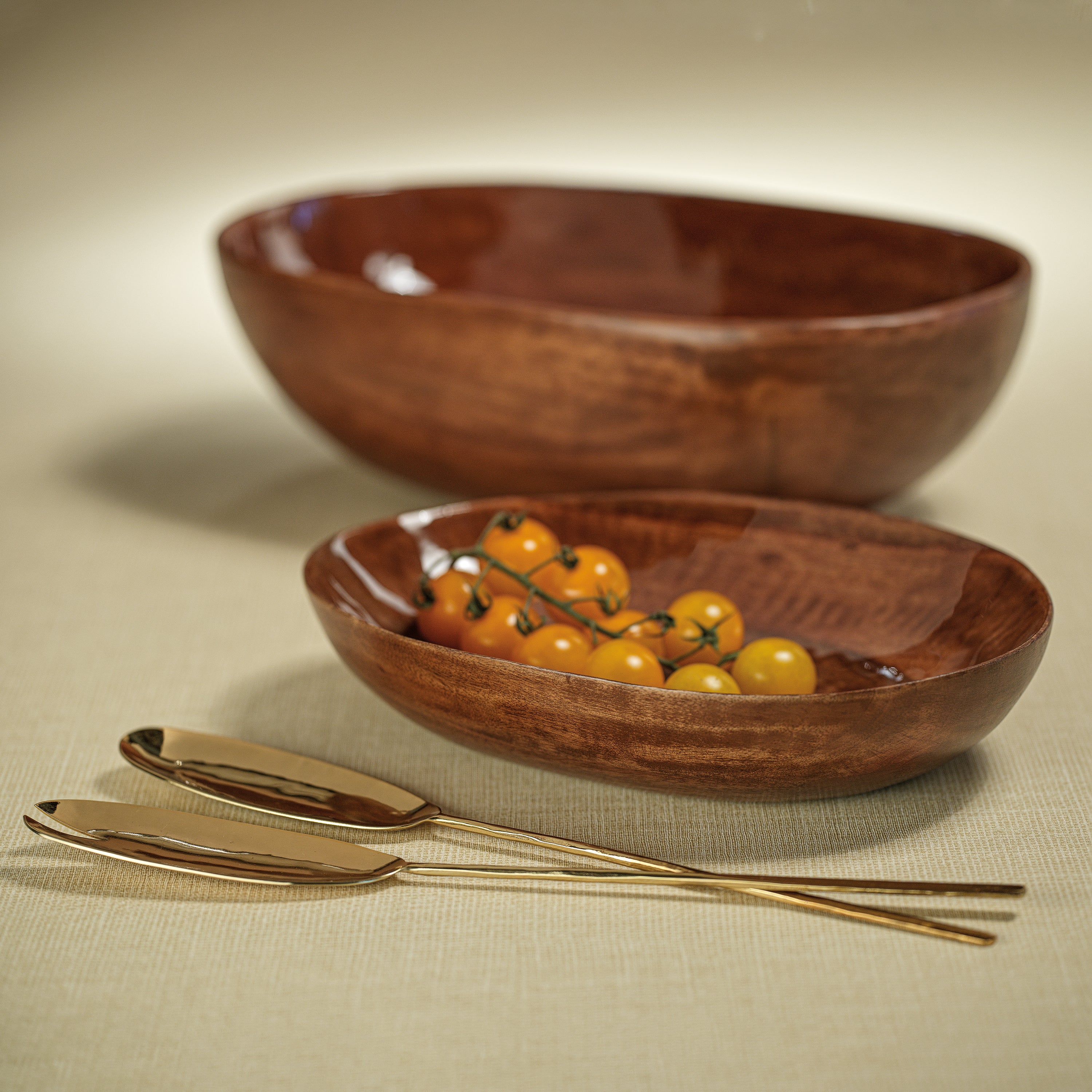 Image of Maize Polished Gold Server Set
