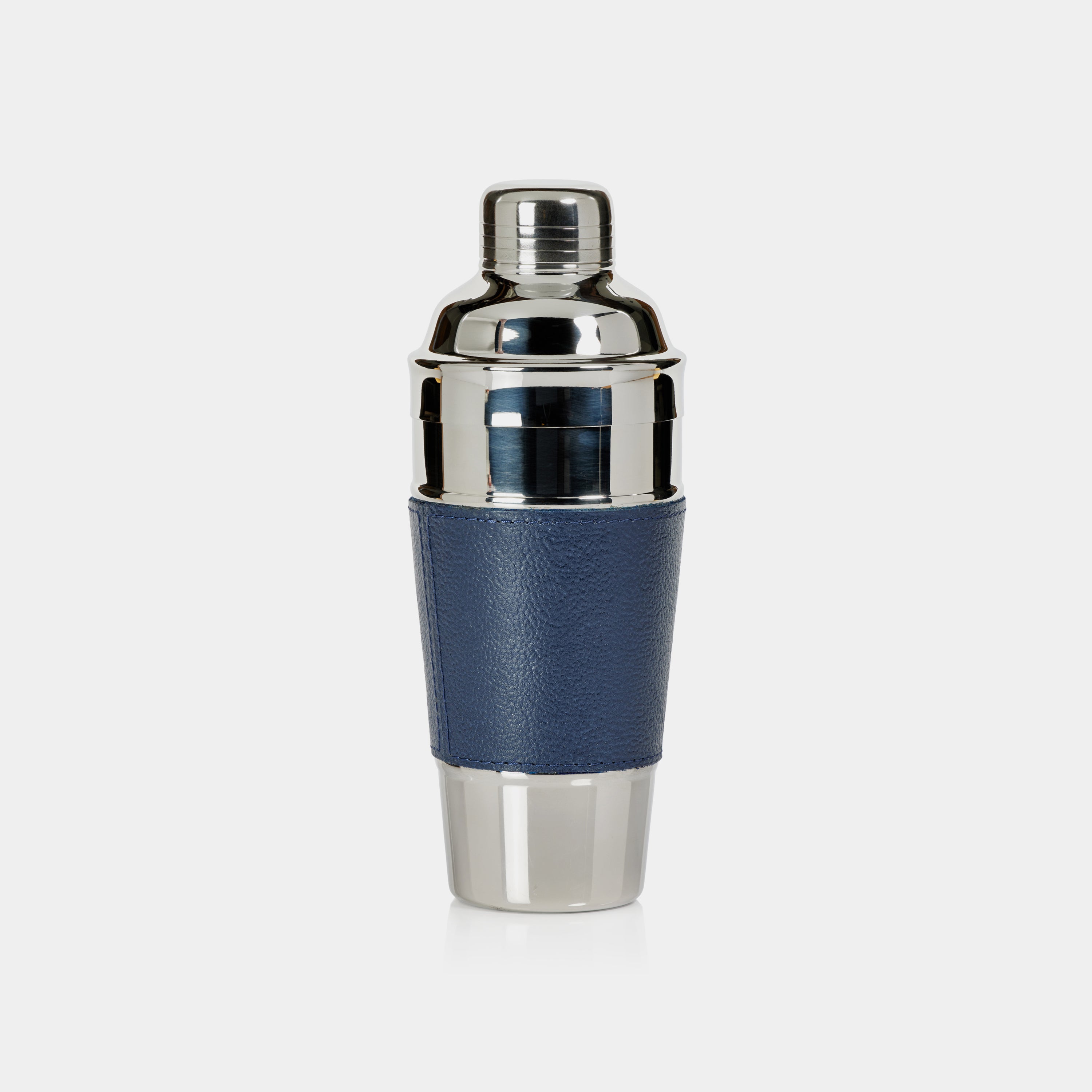 Image of Laguna Nickel & Leather Cocktail Shaker