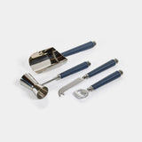 Image of Laguna Nickel & Leather Bar Tool Set