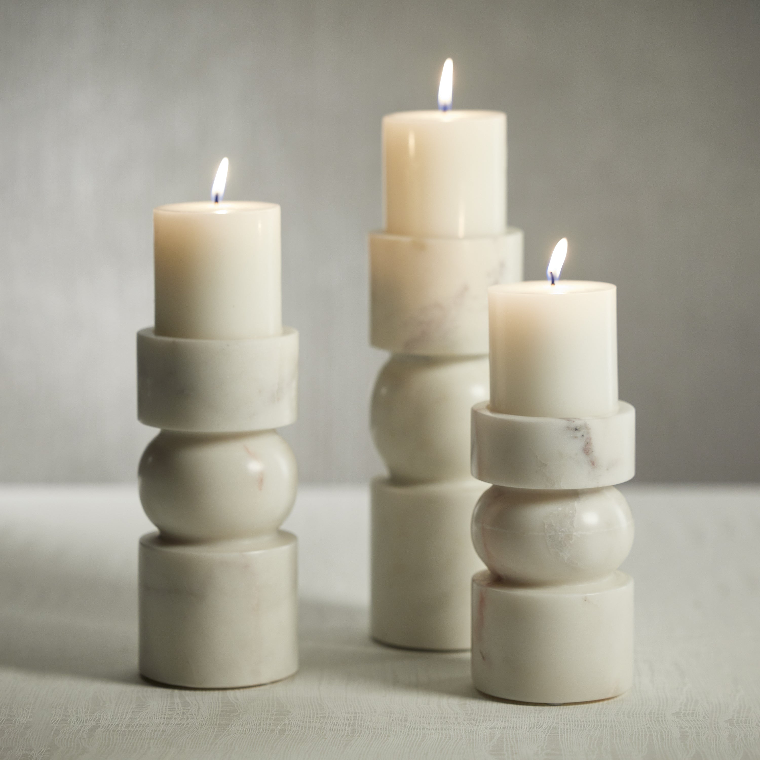 Image of Marmar Marble Pillar Holders