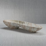 Image of Arabescato Large Organic Shape Marble Bowl