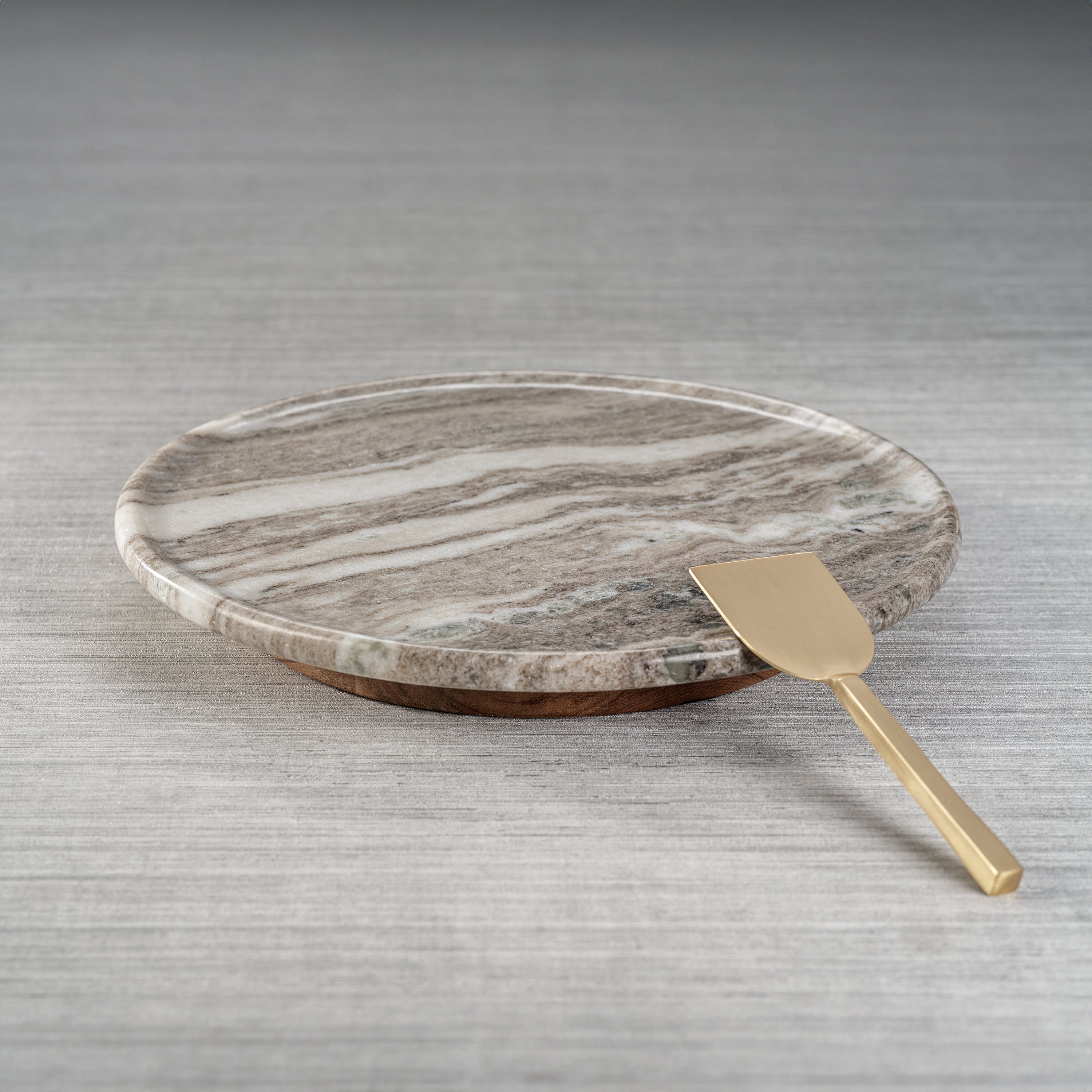 Image of Crema Marfil Marble Lazy Susan