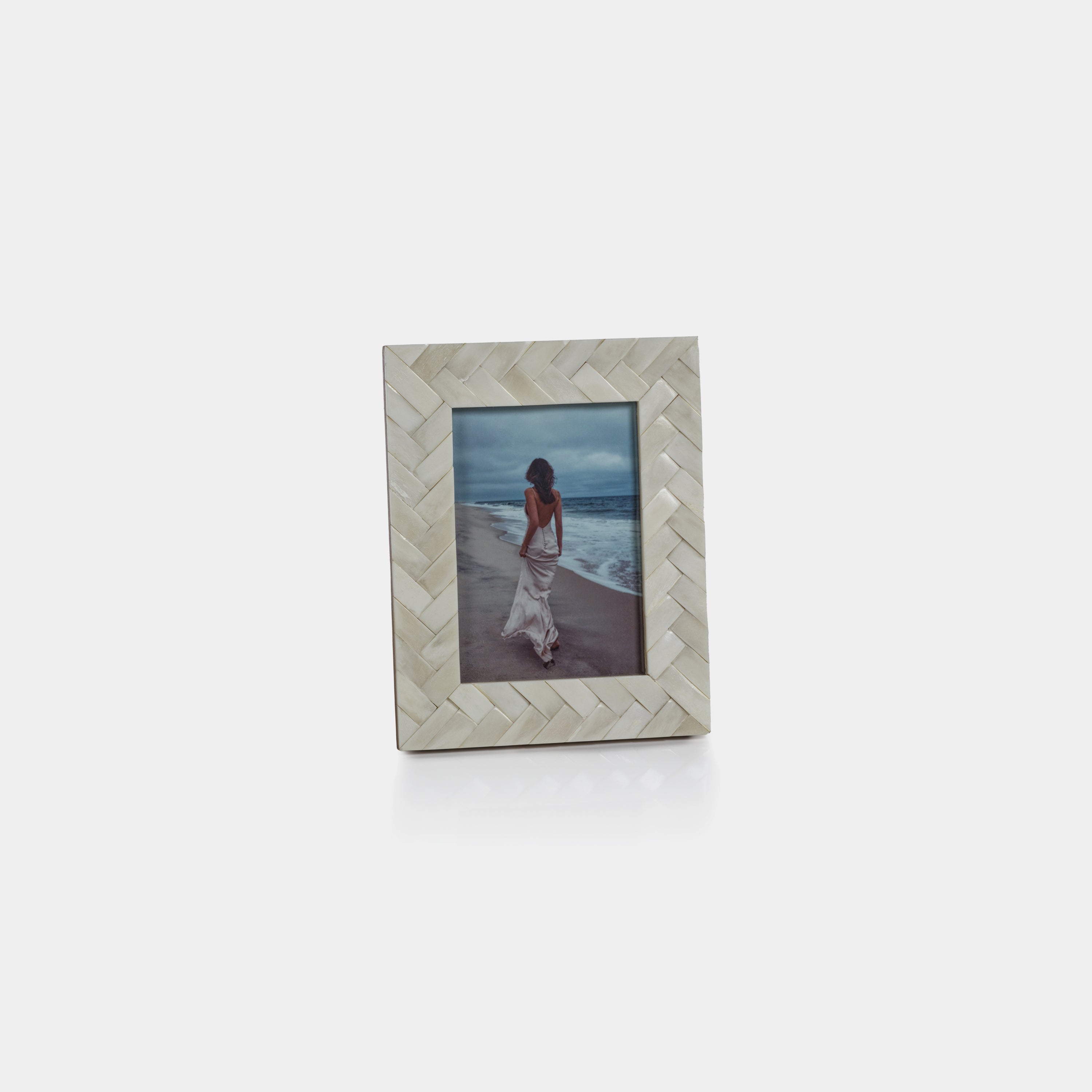 Image of Bone Braided Photo Frame