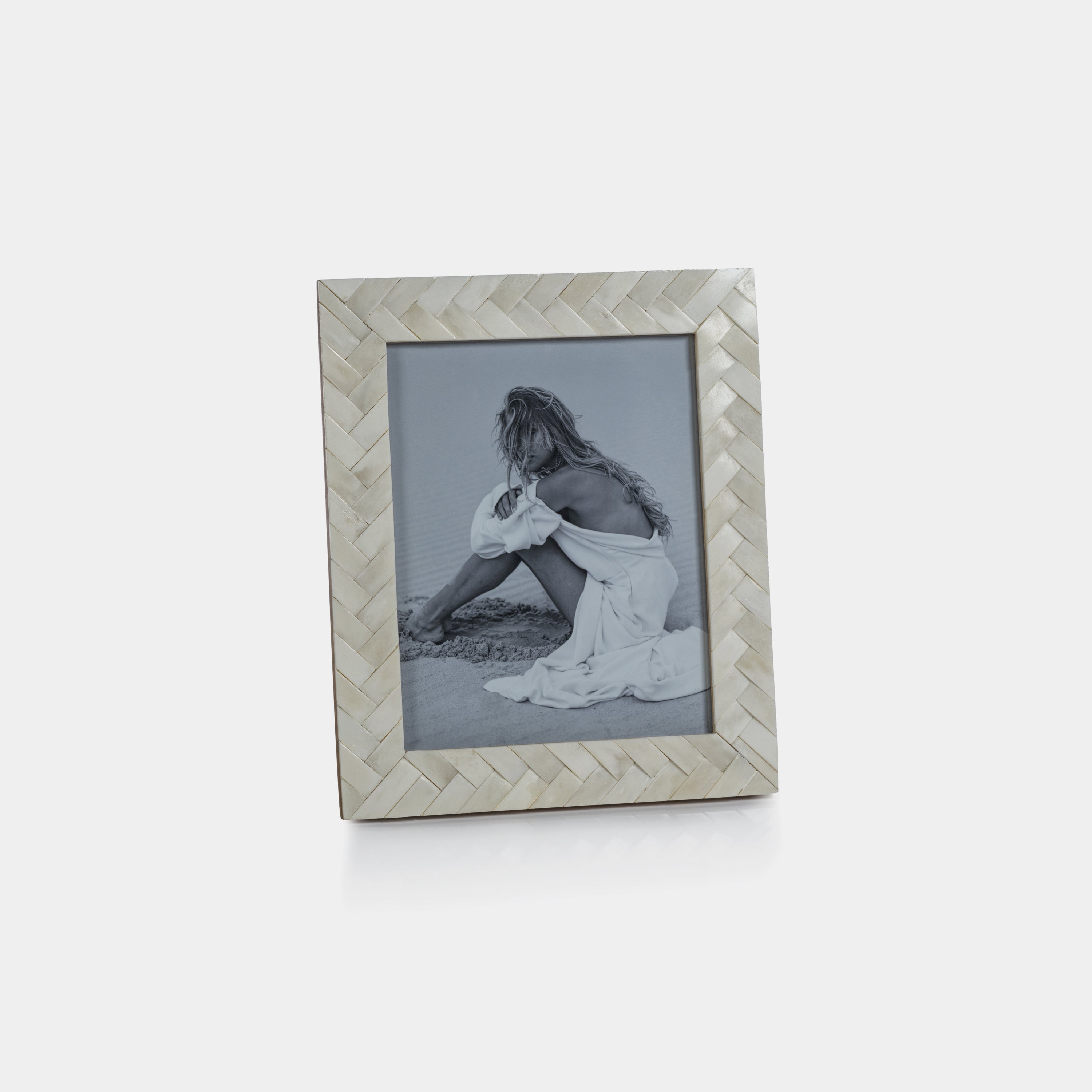 Image of Bone Braided Photo Frame