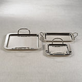 Manetta Alloy and Brass Tray - Polished Nickel - 10 in