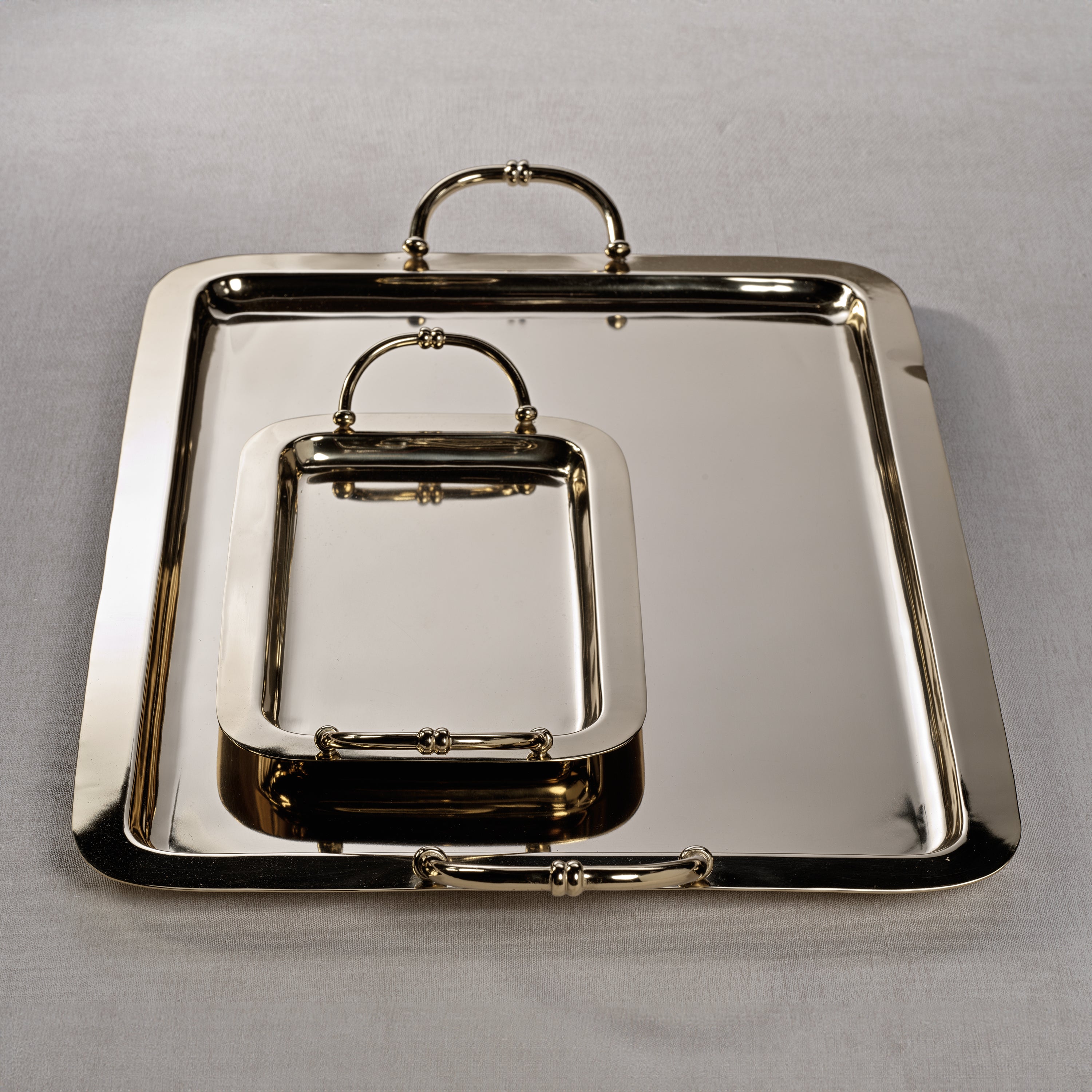 Image of Manetta Steel and Brass Tray