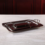 Manetta Alloy and Brass Tray - Polished Nickel - 24 in