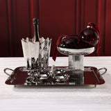 Manetta Alloy and Brass Tray - Polished Nickel - 24 in