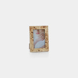 Image of Burl Wood Veneer Photo Frame