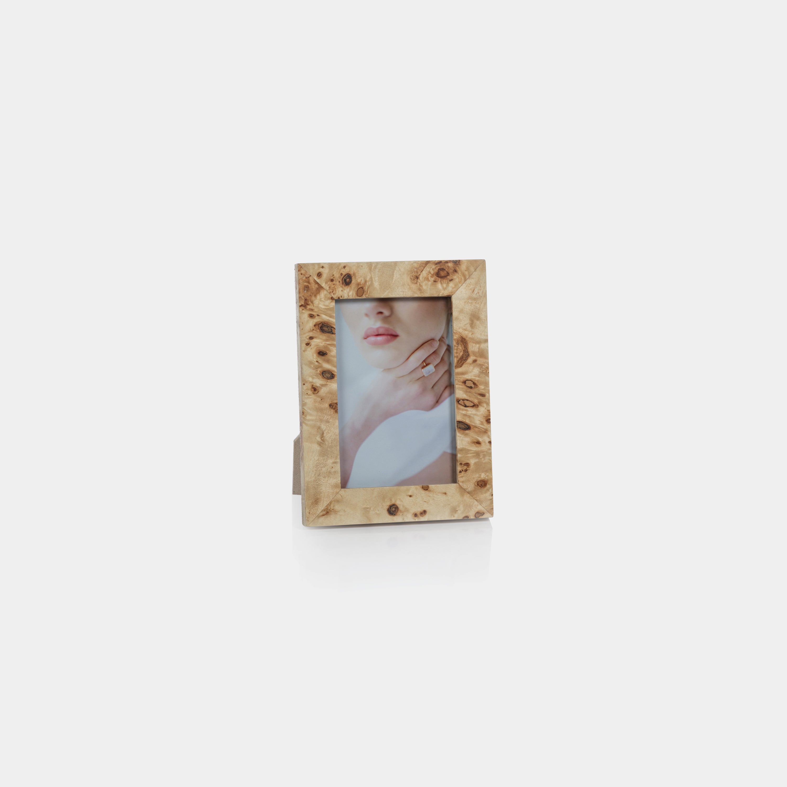 Image of Burl Wood Veneer Photo Frame