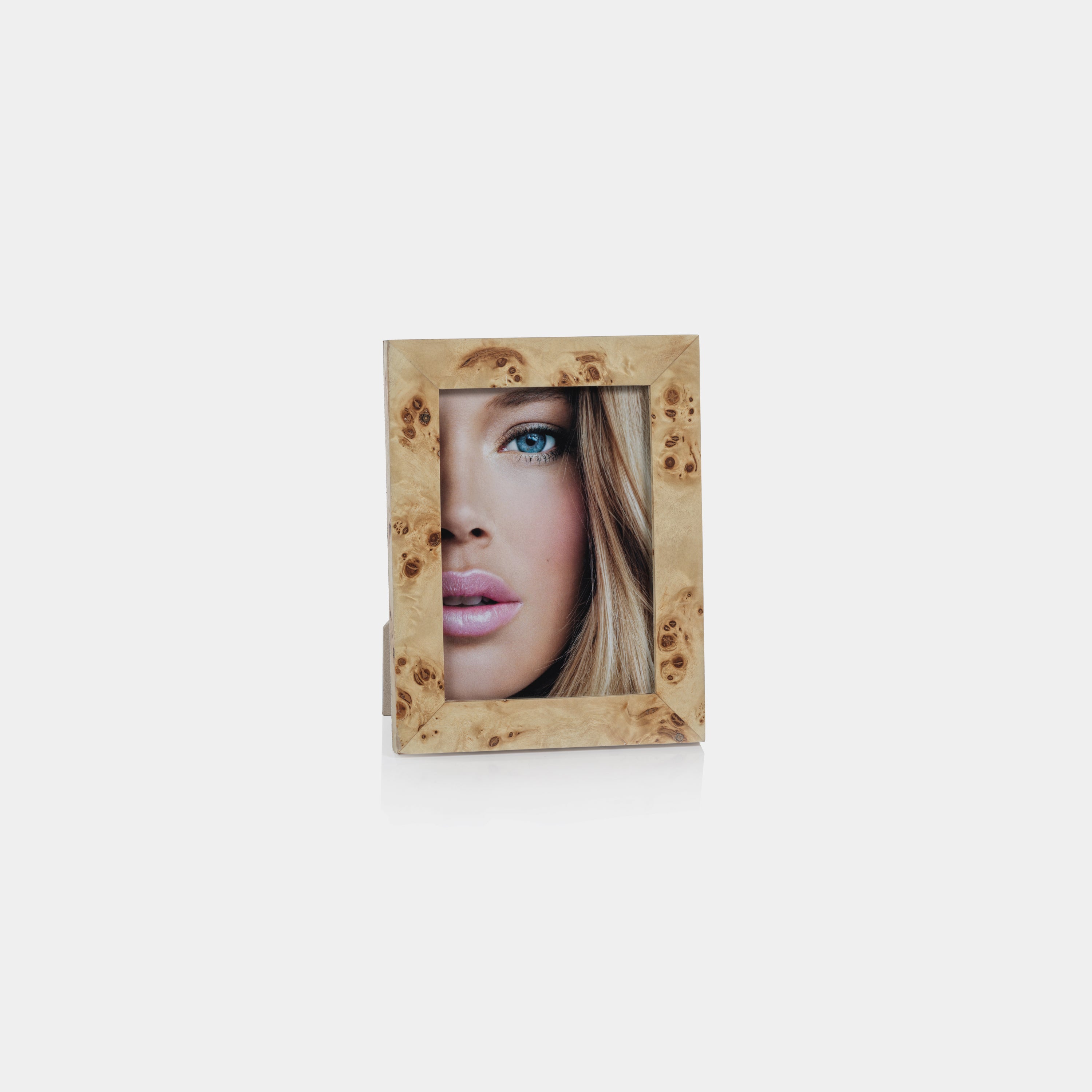 Image of Burl Wood Veneer Photo Frame