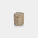Image of Travertine Marble Lidded Canister