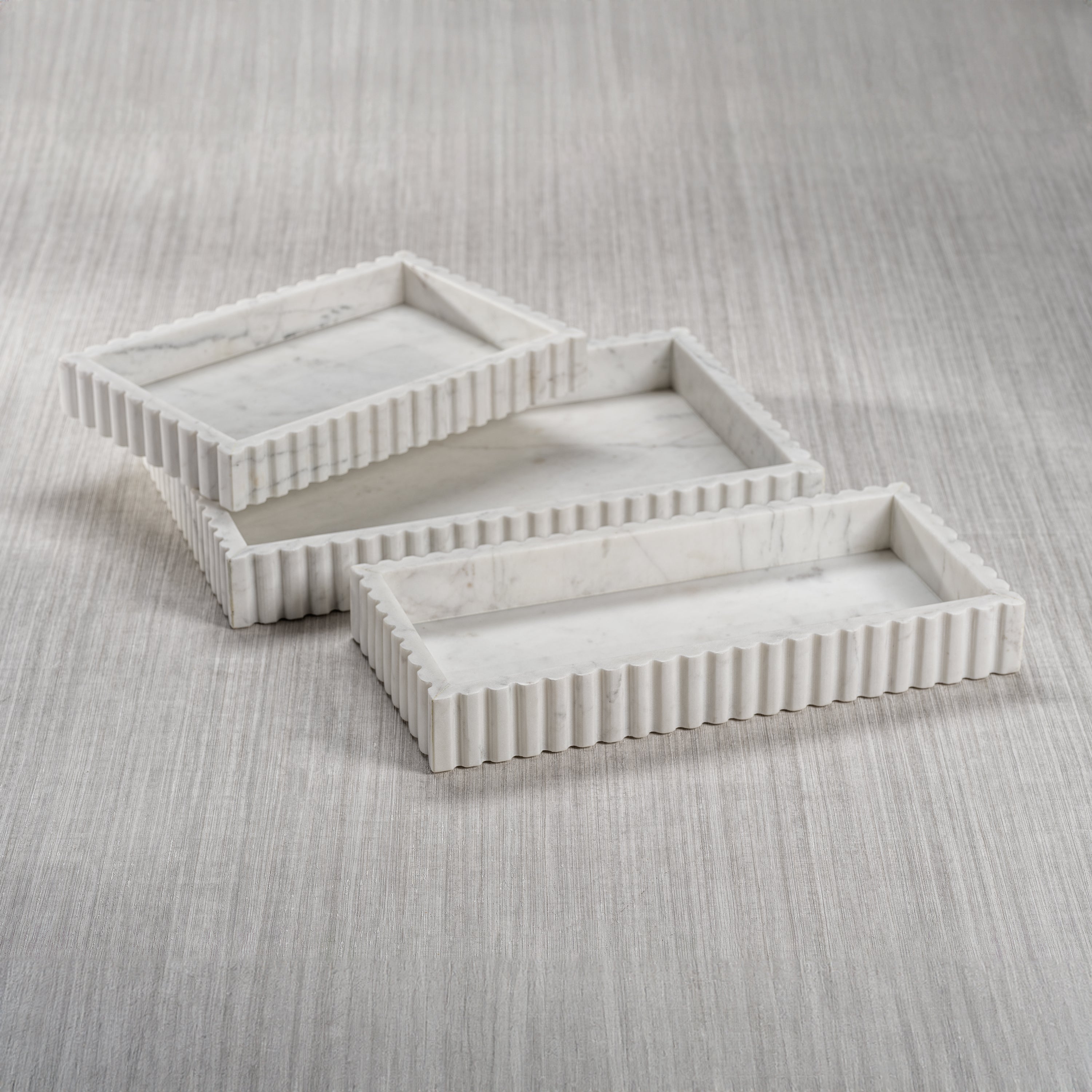 Image of Camogli Scalloped Marble Tray