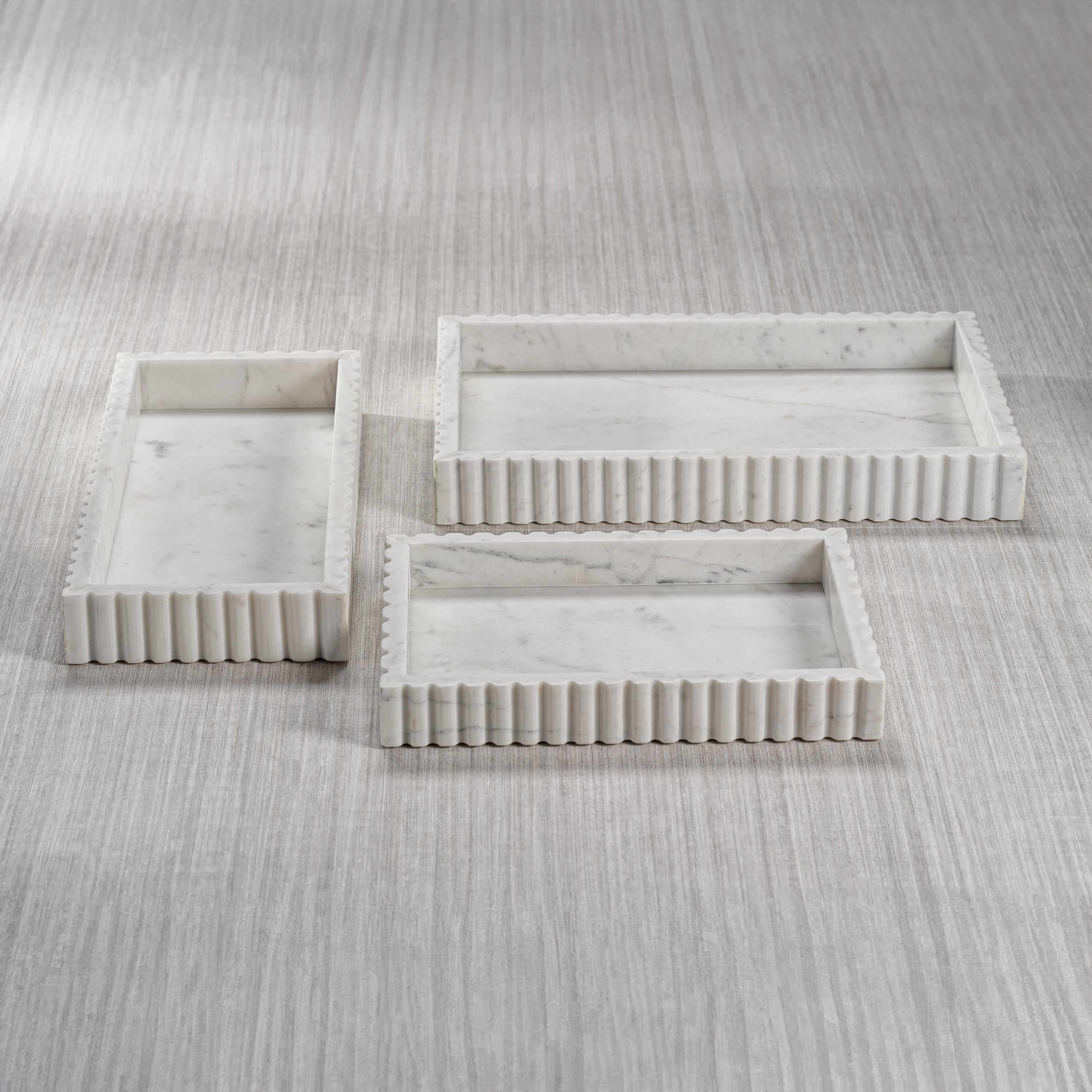 Image of Camogli Scalloped Marble Tray