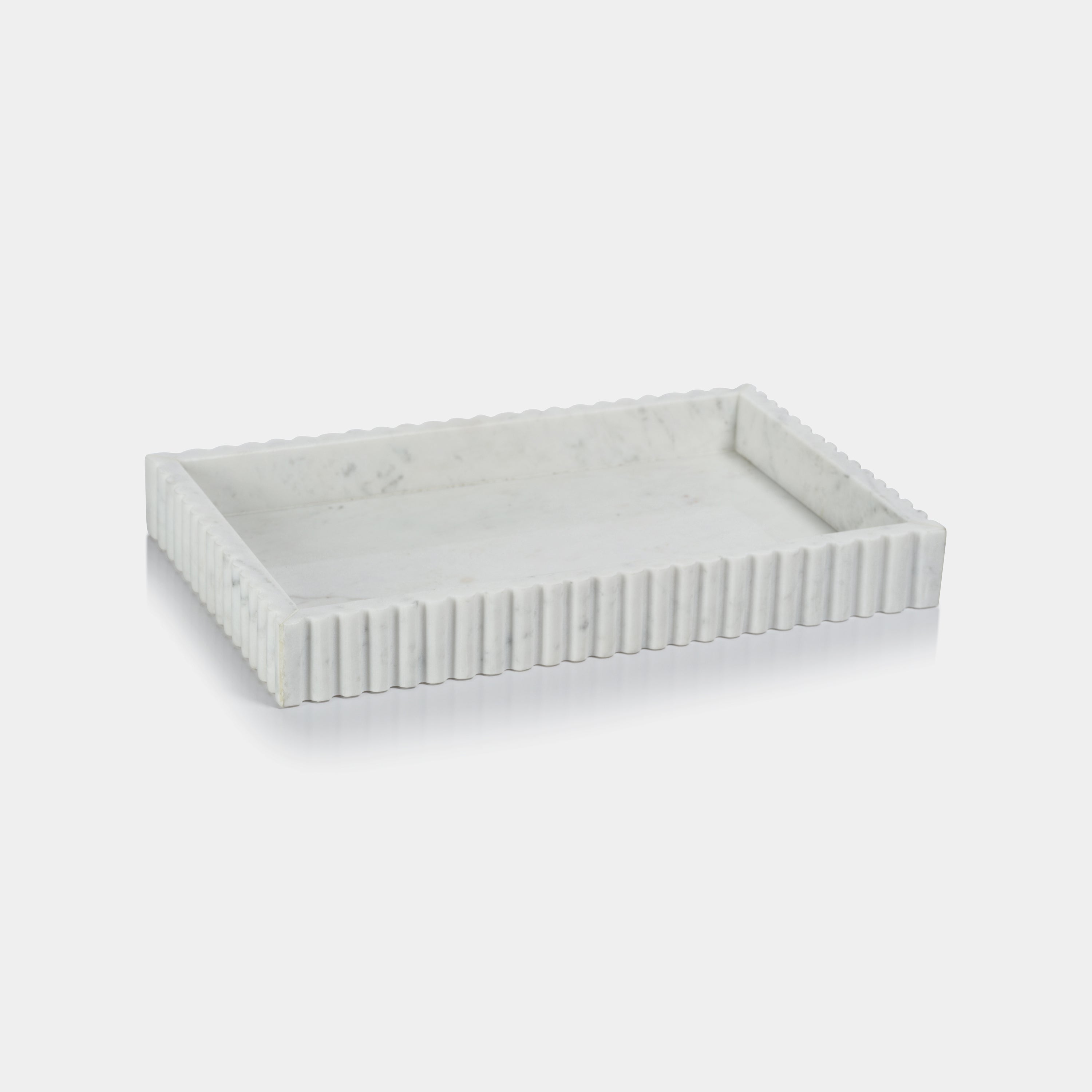 Image of Camogli Scalloped Marble Tray