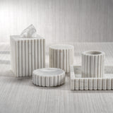 Image of Camogli Fluted Marble Toothbrush Holder