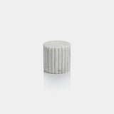Image of Camogli Fluted Marble Lidded Canister
