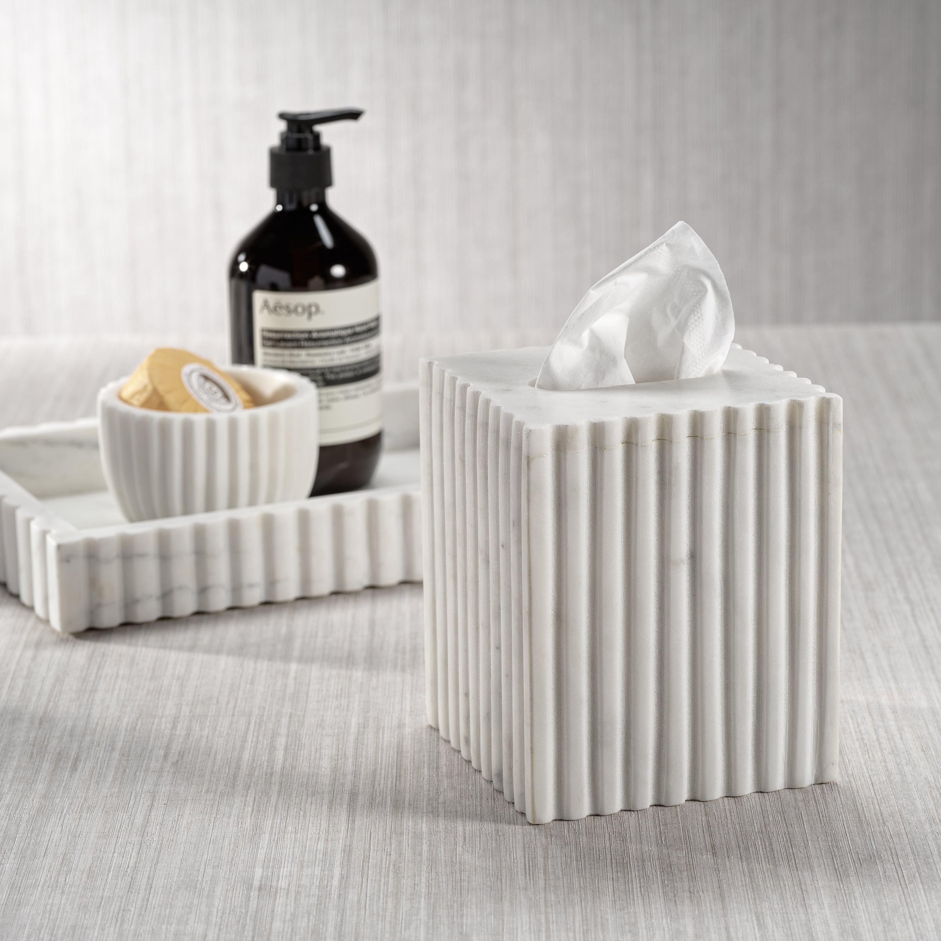 Image of Camogli Fluted Tissue Box