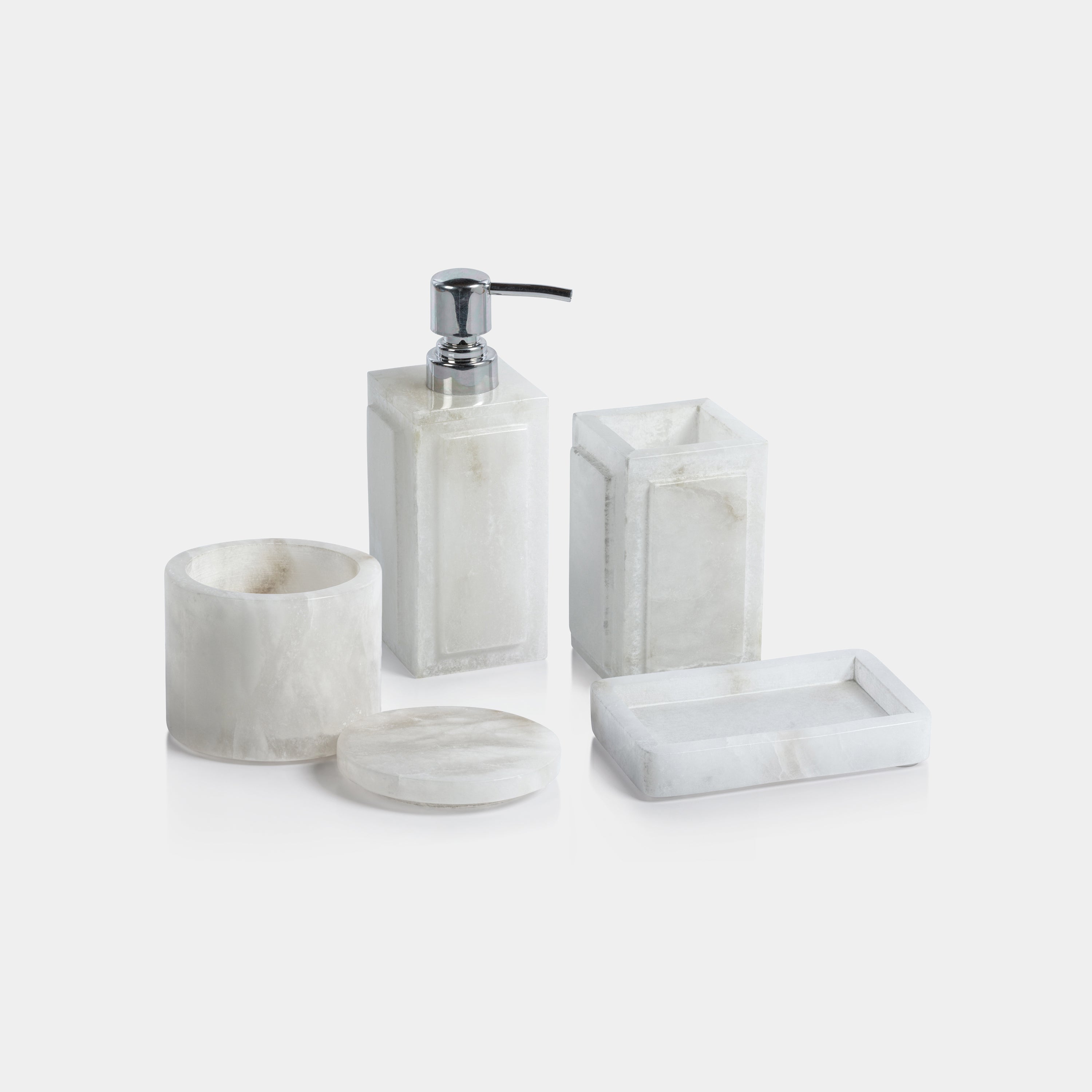 Image of Côte d'Azur Alabaster Lotion & Soap Dispenser