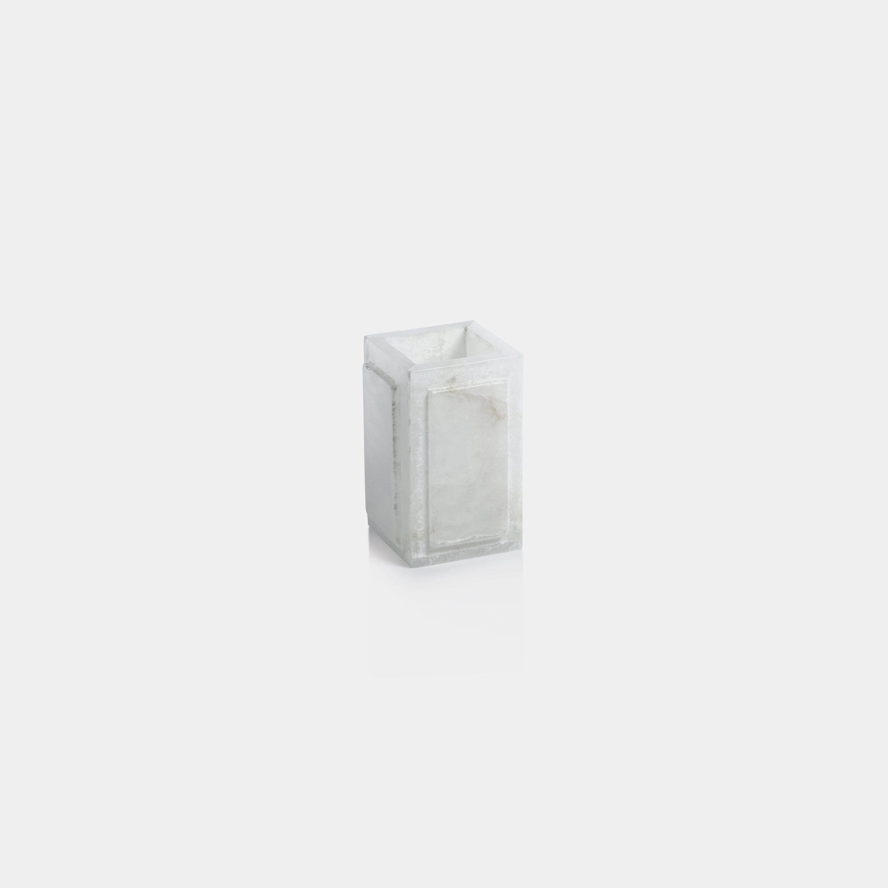 Image of Côte d'Azur Alabaster Brush and Comb Holder