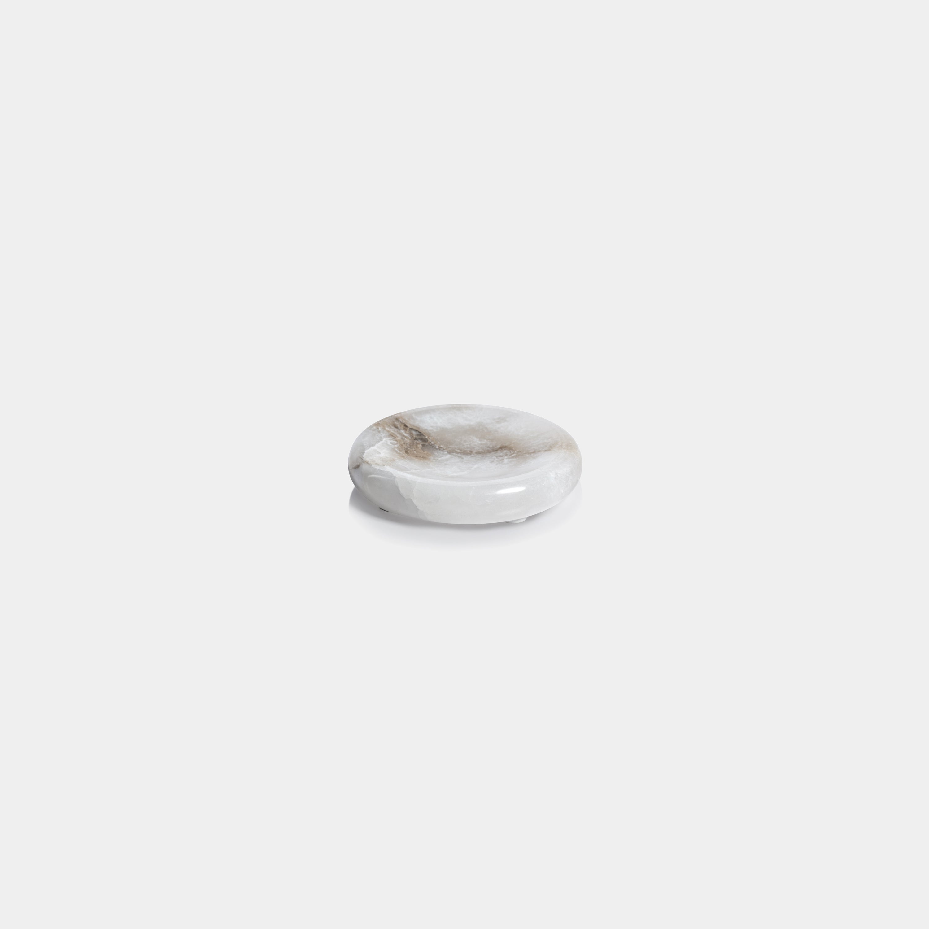 Image of Côte d'Azur Alabaster Round Soap Dish