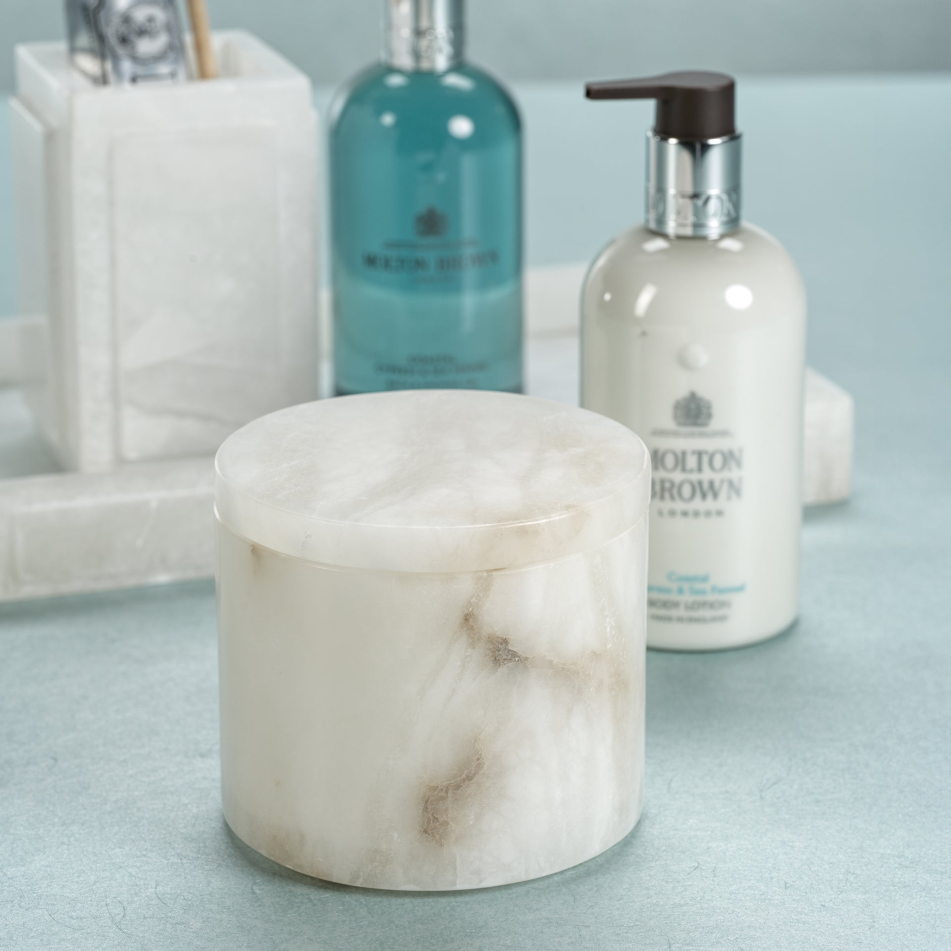 Côte d'Azur Alabaster Apothecary Jar