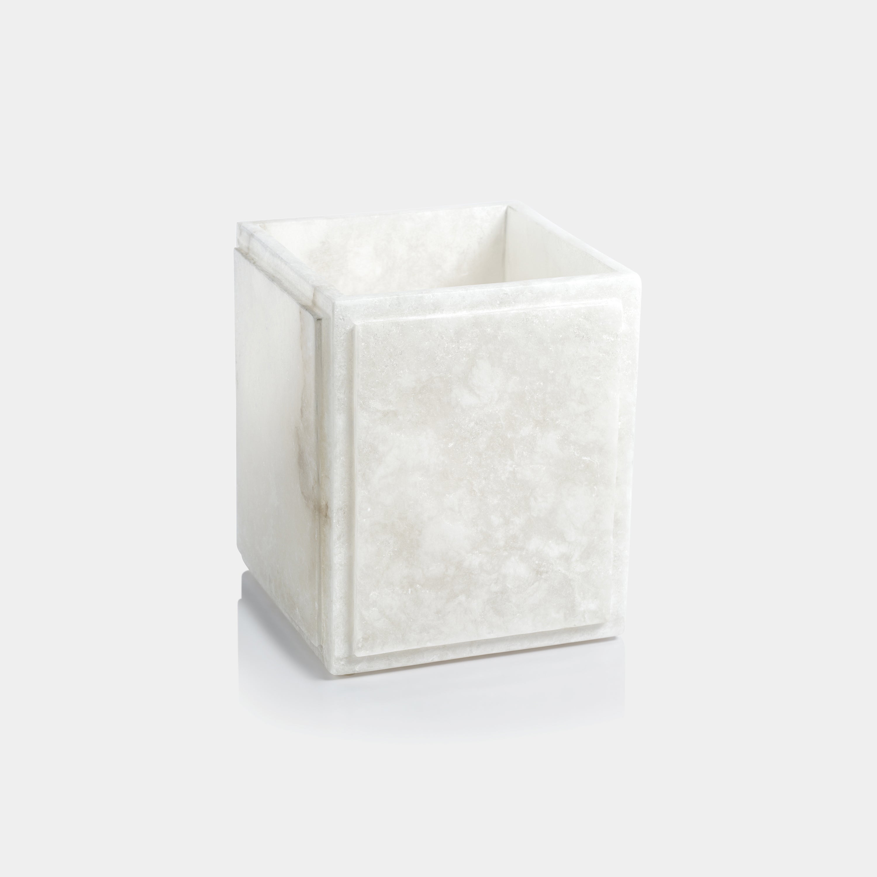 Image of Côte d'Azur Alabaster Wastebasket
