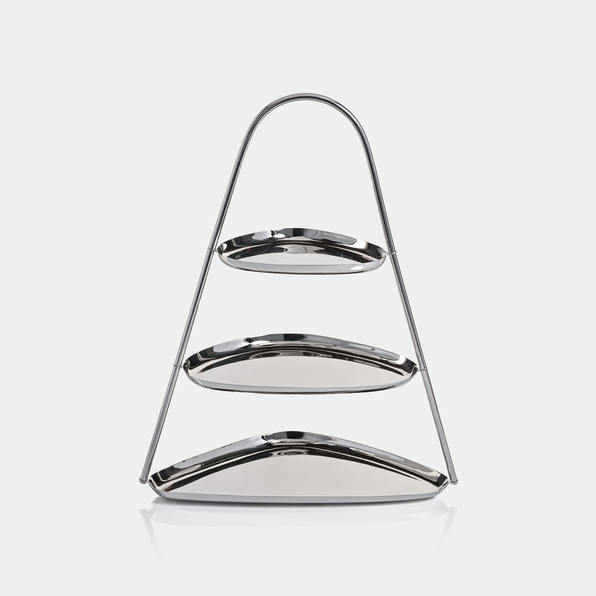 Epicurean Three Tier Hors d'euvre and Petits - Silver