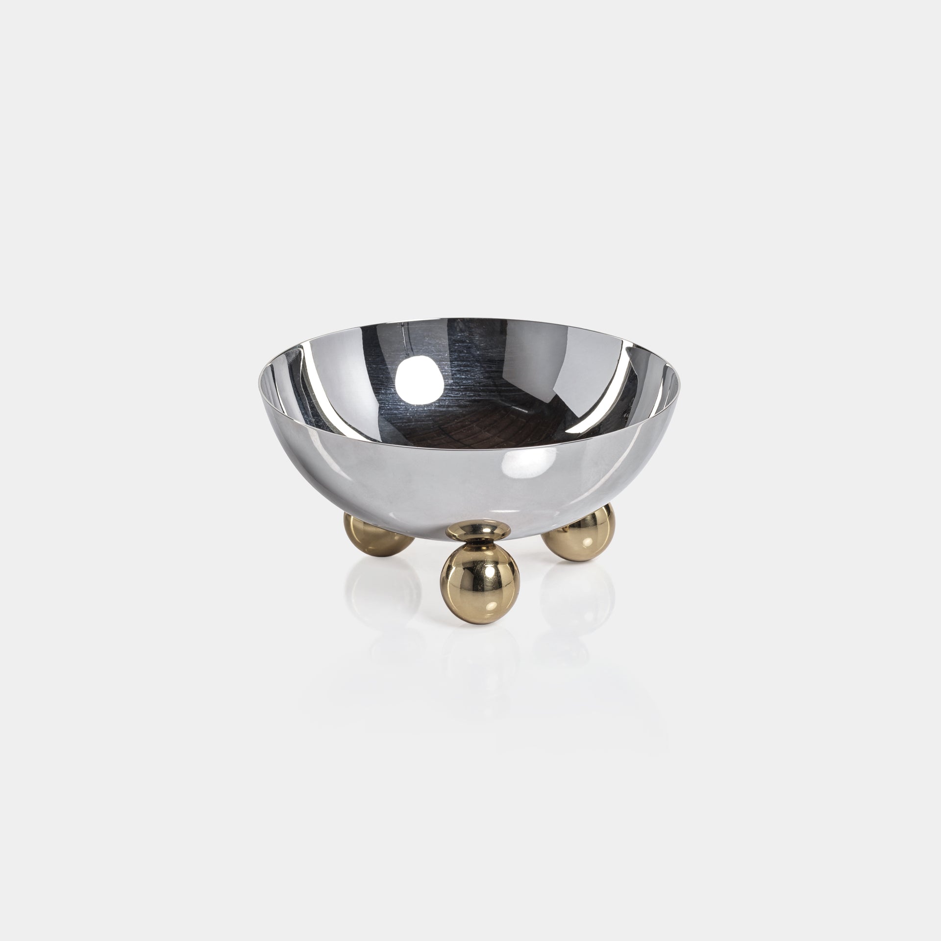 Condiment Bowl with Golden Feet (Set of 2)