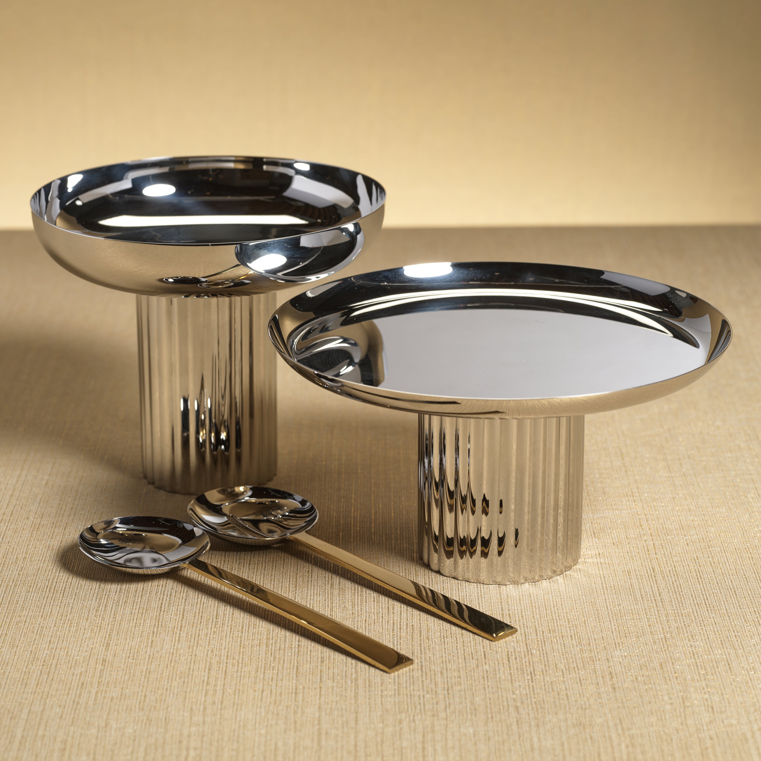 Image of Stainless Steel Footed Cake Stand