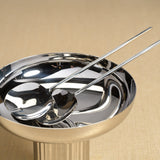 Image of Polished Nickel Salad Server Set