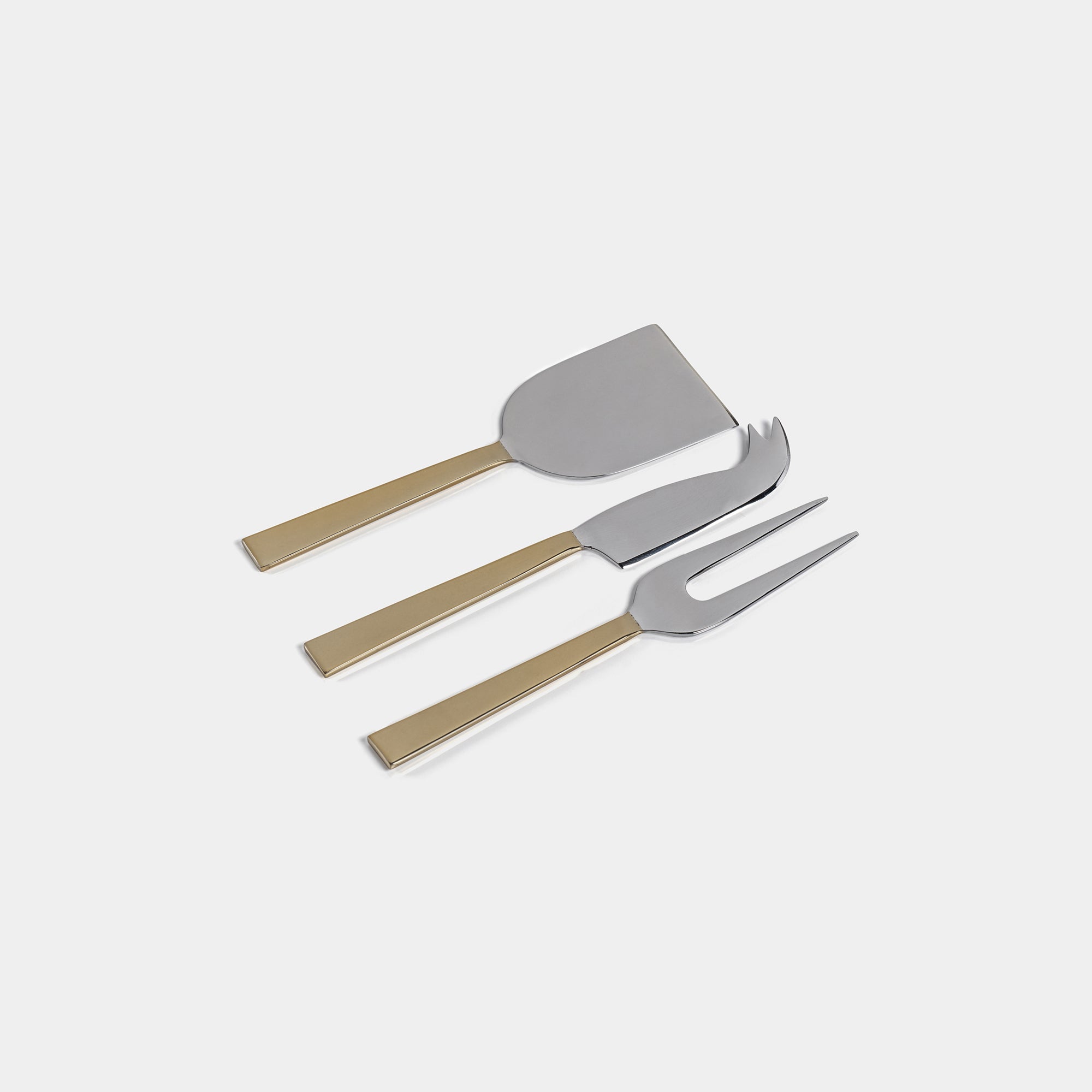 Image of Modernist Two-Tone Cheese Knife Set