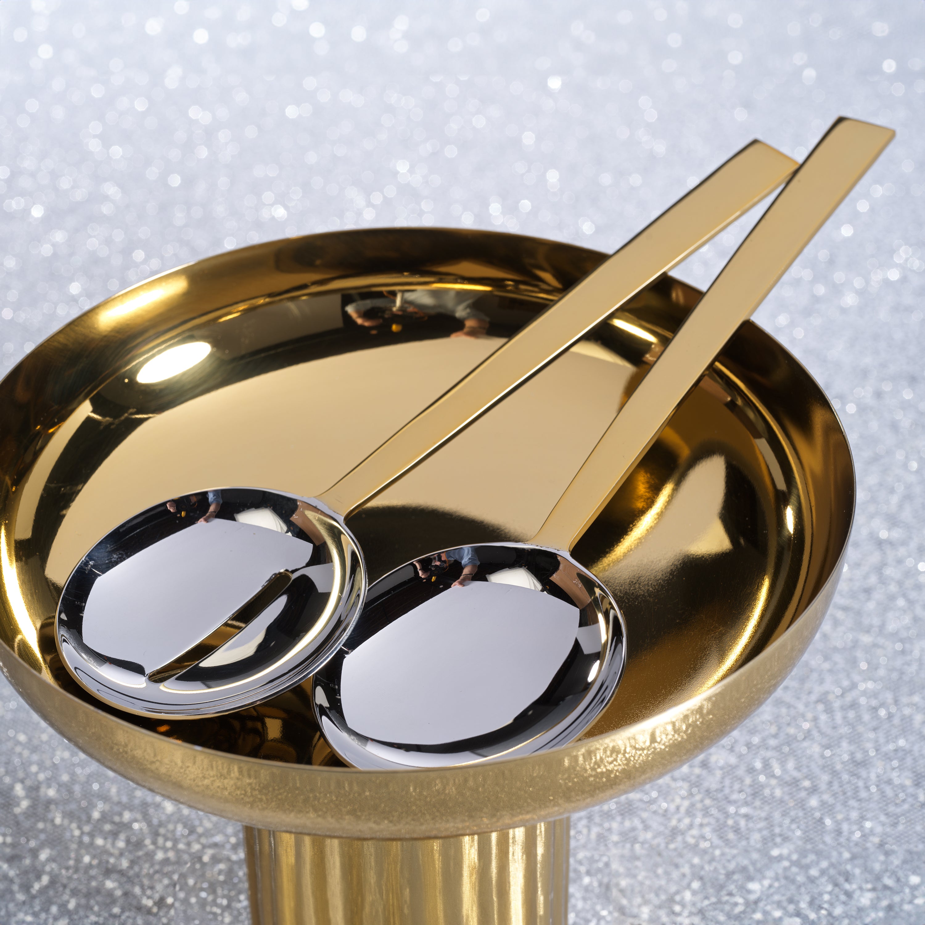Image of Two-Tone Salad Server Set