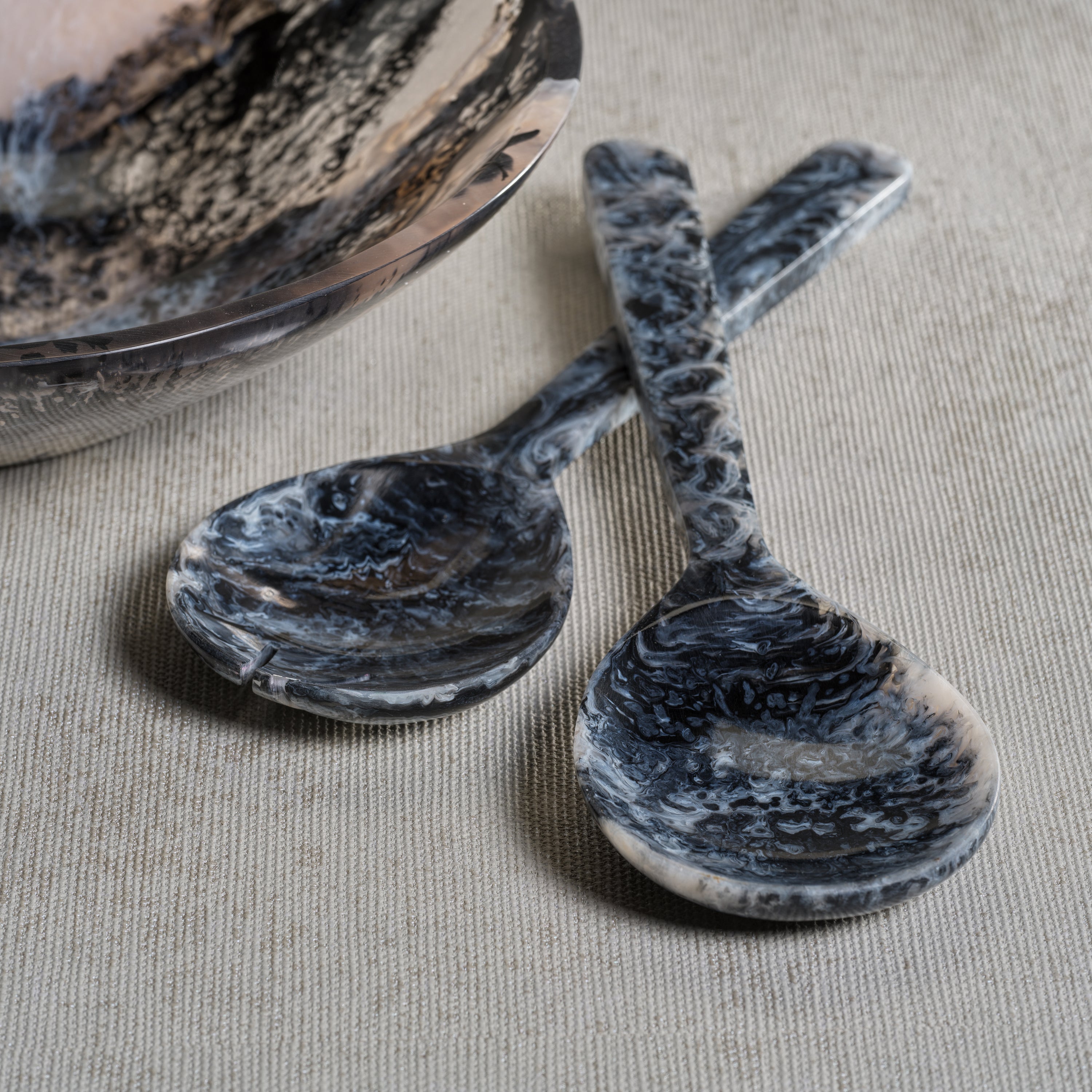 Image of Krone Resin Salad Server Set