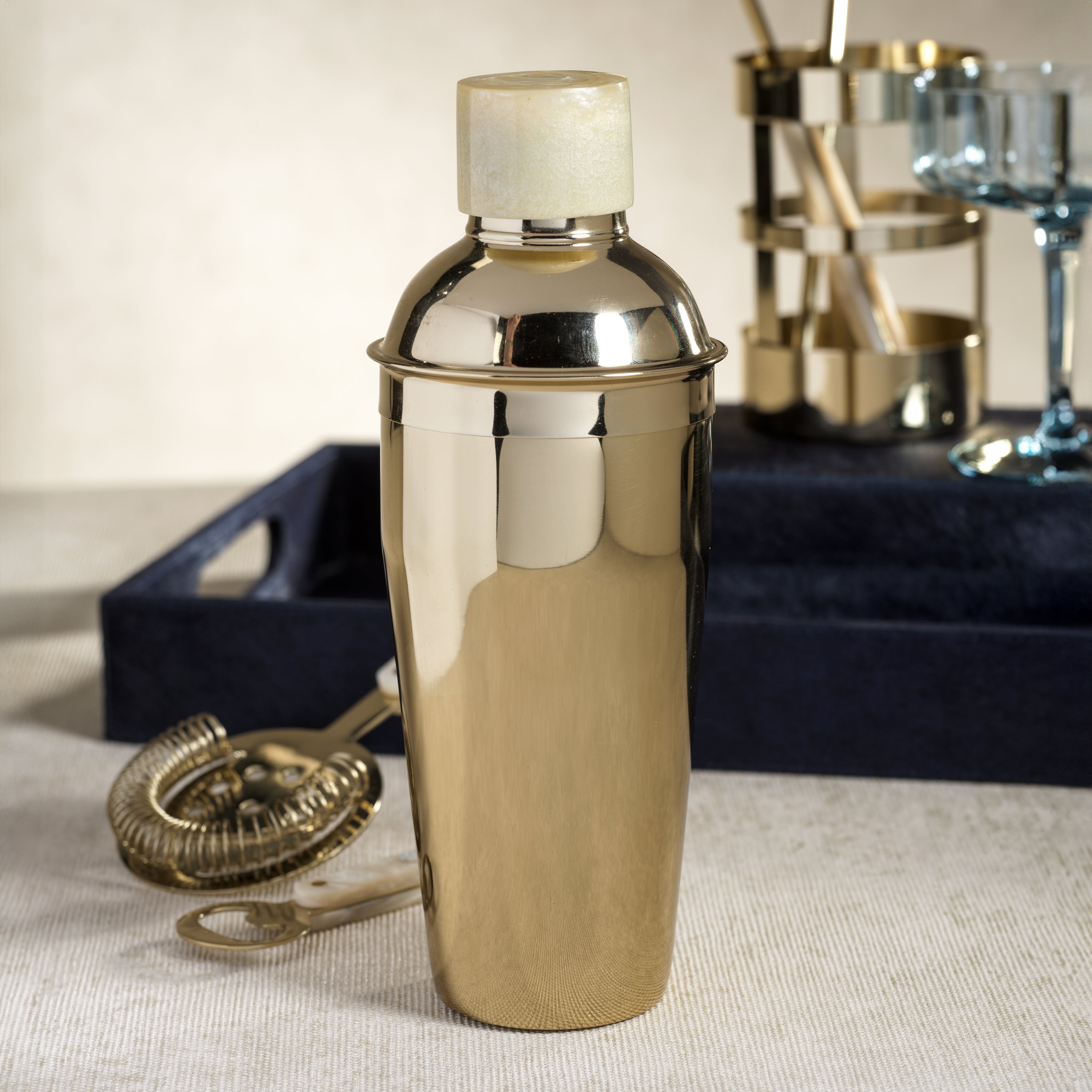 Image of The Berkeley Cocktail Shaker with Horn Cap