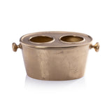 Seguso 2-Bottle Metal Wine Holder