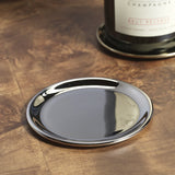 Loire Steel Wine Bottle Coasters (Set of 4) Nickel