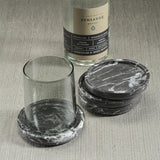 Marble Coaster - Black Marquino (Set of 4)